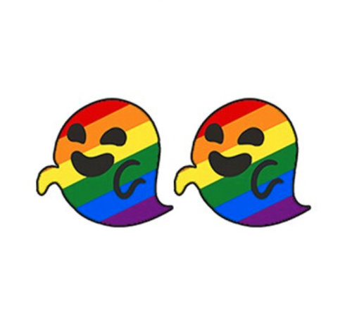 Kolczyki wkrętki, duszki tęczowe PRIDE LGBT