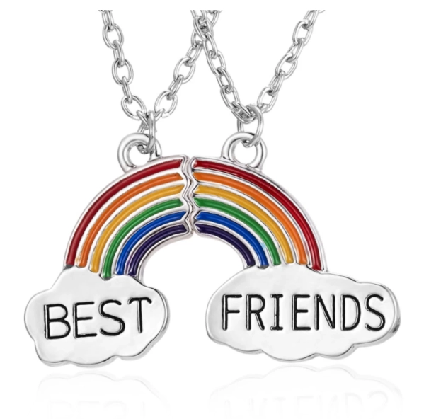 Wisiorek podwójny tęcza PRIDE LGBT