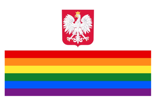 Mała, tęczowa bandera, flaga PRIDE LGBT 60x90 cm