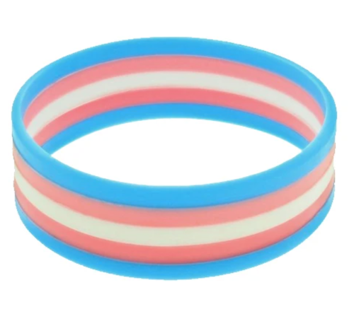 Opaska, bransoletka silikonowa transpłciowa PRIDE LGBT