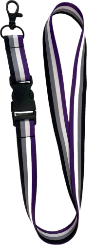 Smycz aseksualna flaga PRIDE LGBT