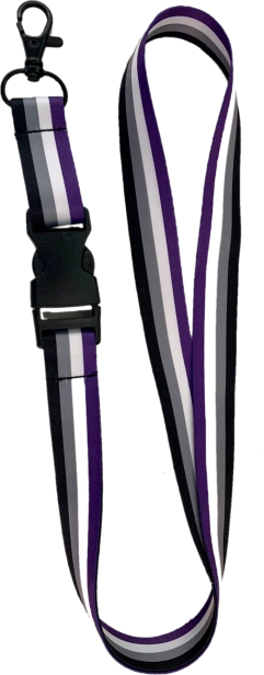 Smycz aseksualna flaga PRIDE LGBT