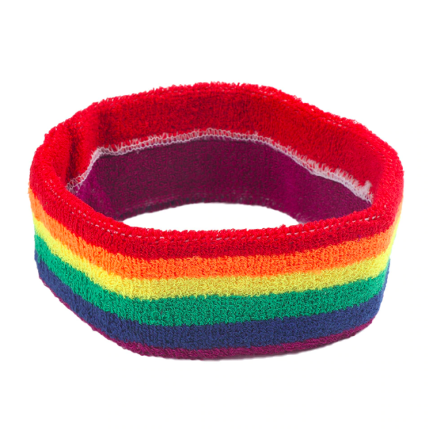 Frotka, opaska na głowę, tęczowa PRIDE LGBT