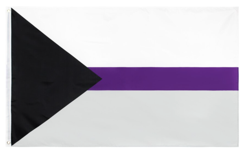 Duża, demiseksualna flaga PRIDE LGBT 90x150 cm