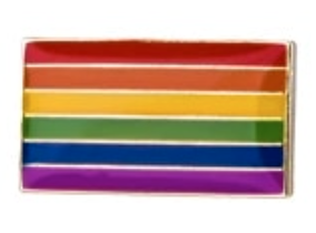 Pin, przypinka mniejsza flaga PRIDE LGBT
