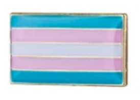 Pin, przypinka mniejsza flaga transpłciowa PRIDE LGBT