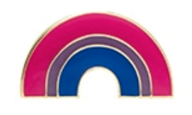 Pin, przypinka tęcza biseksualna PRIDE LGBT