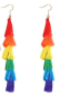 Kolczyki frędzelki, tęczowe PRIDE LGBT