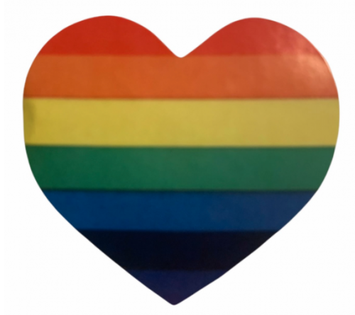 Naklejka, nalepka, wlepa, wklejka serce PRIDE LGBT