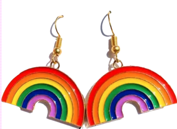 Kolczyki tęcza PRIDE LGBT