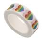 Taśma klejąca serduszka tęczowe PRIDE LGBT
