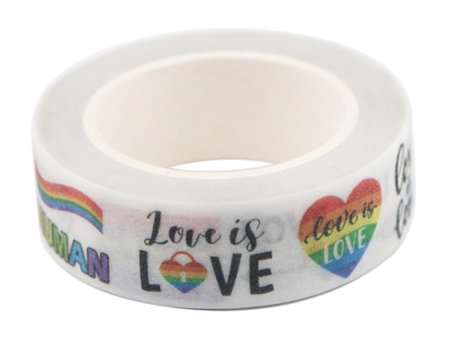 Taśma klejąca MIX napisów i grafik PRIDE LGBT