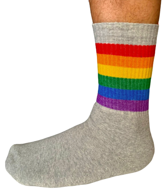 Skarpety sportowe, czarne PRIDE LGBT