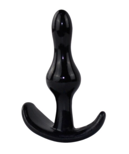 Silikonowy korek analny, plug czarny