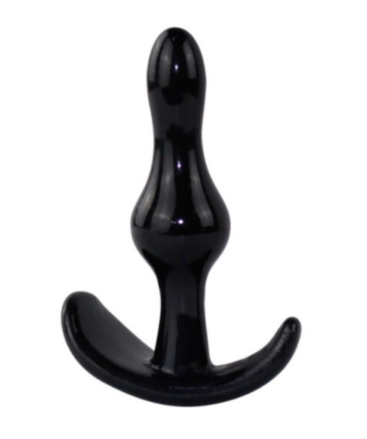 Silikonowy korek analny, plug czarny