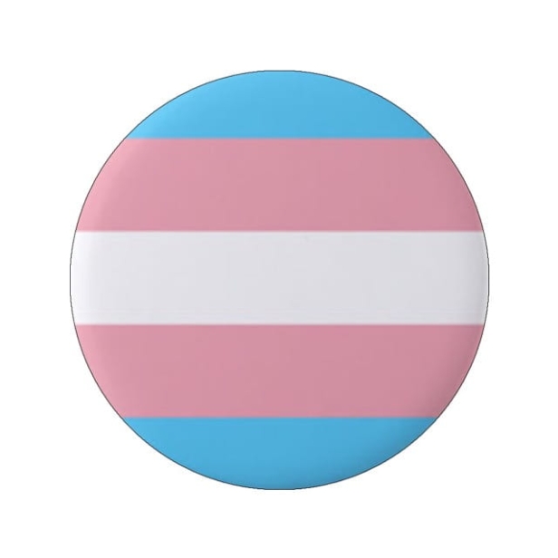 Przypinka/button flaga transpłciowa