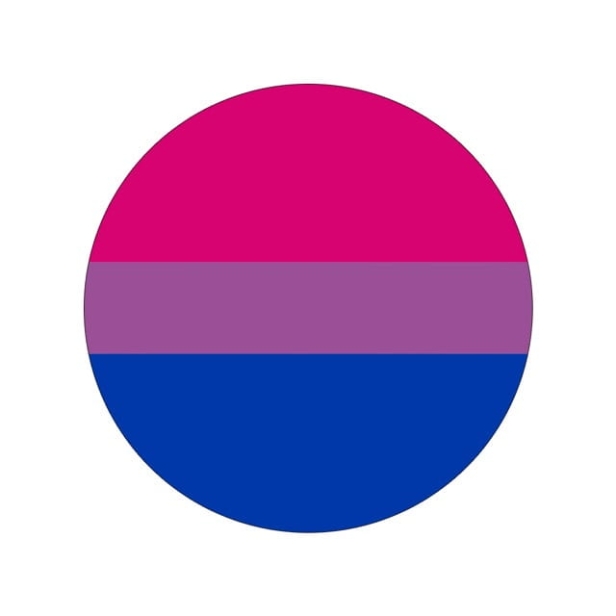 Przypinka/button biseksualna flaga PRIDE LGBT