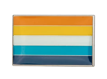Pin, przypinka flaga Aroace PRIDE LGBT