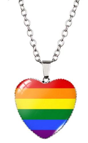 Wisiorek serce PRIDE LGBT