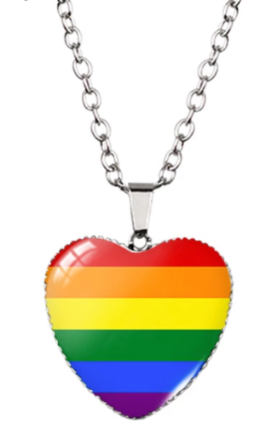 Wisiorek serce PRIDE LGBT