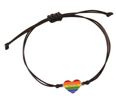 Opaska, bransoletka z serduszkiem PRIDE LGBT