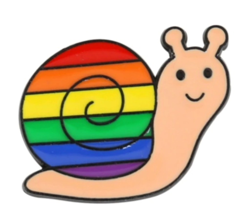 Pin, przypinka ślimak PRIDE LGBT