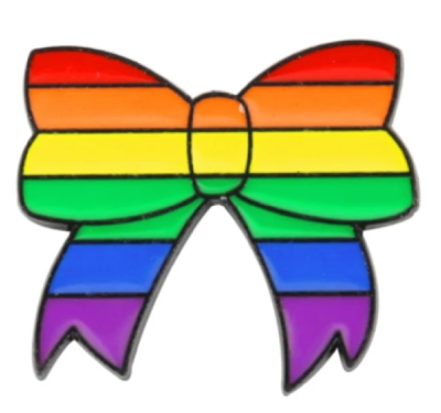 Pin, przypinka kokardka PRIDE LGBT