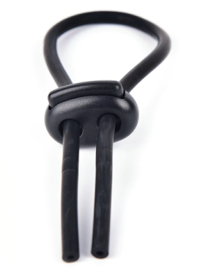 Cock ring, regulowany pierścień erekcyjny, elastyczny, czarny