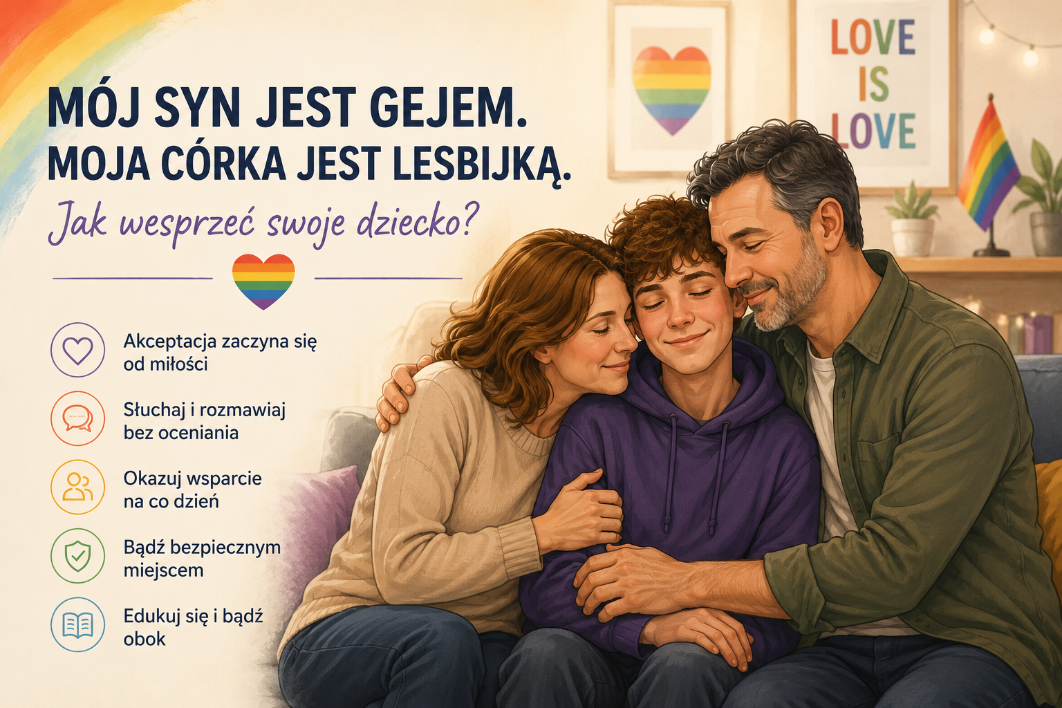 Mój syn jest gejem. Moja córka jest lesbijką. Jak wesprzeć swoje dziecko?